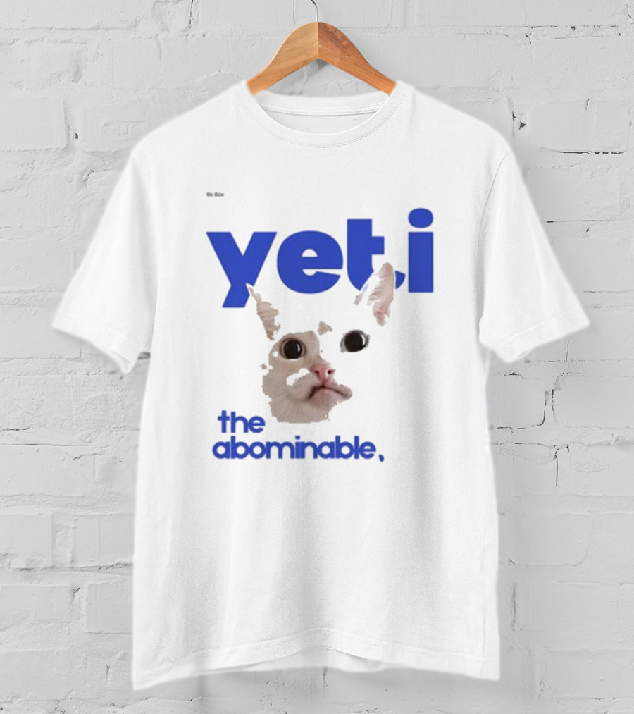 Yeti The Abominable No Boit Cat Face T-Shirt
