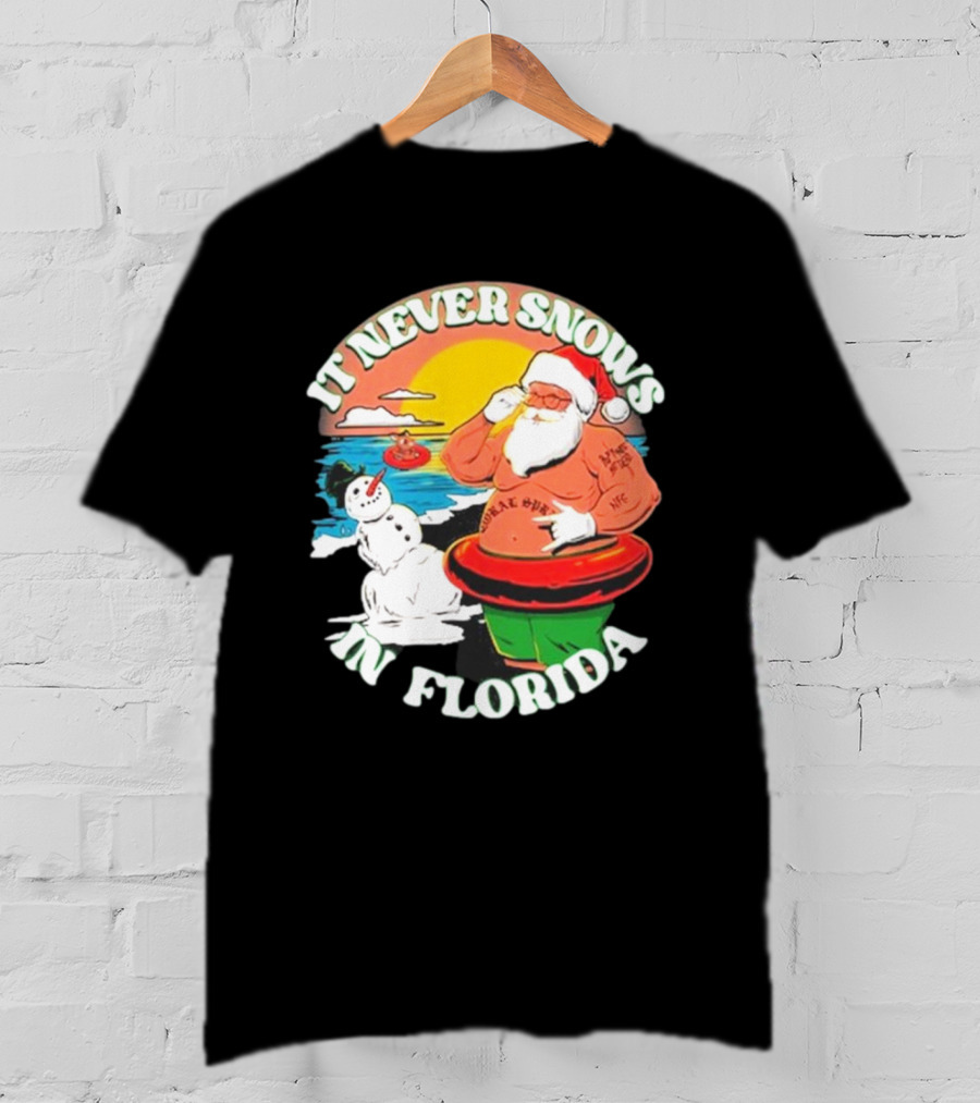 New Found Glory Santa Sunbathing It Never Snows In Florida T-Shirt