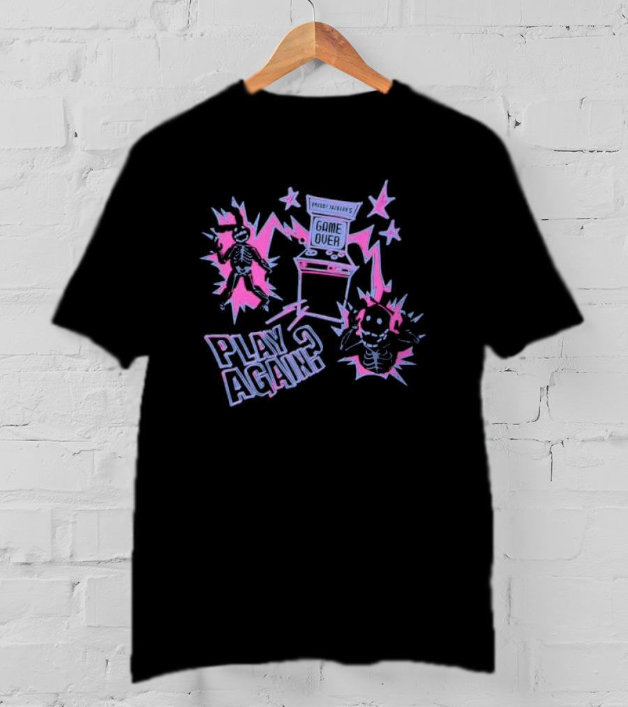 Shadow Freddy And Shadow Bonnie Game Over Play Again? T-Shirt