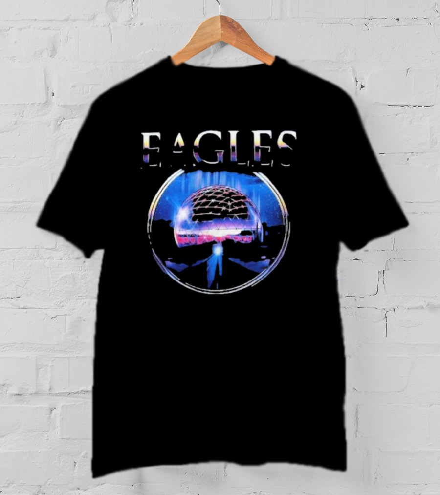 Eagles Geodesic Sphere Illuminated Night Scene T-Shirt