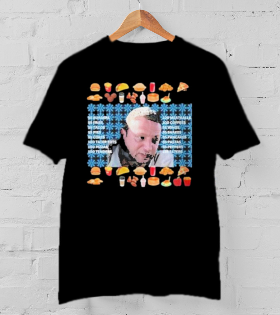 Tim Robinson 55 Burgers 55 Fries 55 Tacos 55 Pies 100 Tenders Ugly Christmas T-Shirt