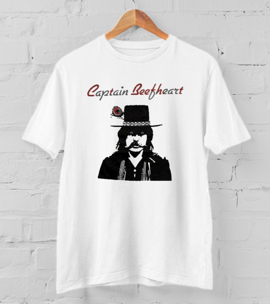Captain Beefheart Iconic Hat And Mustache T-Shirt
