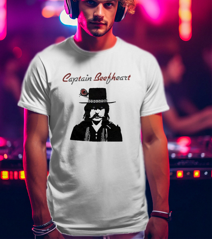 Captain Beefheart Iconic Hat And Mustache T-Shirt