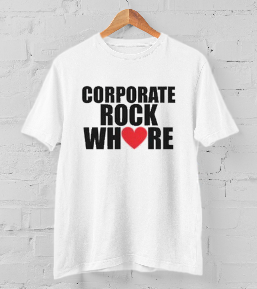 Corporate Rock Whore Halsey Heart T-Shirt