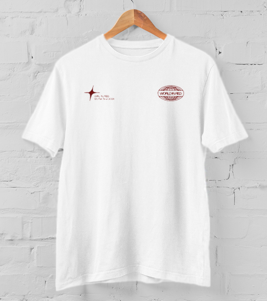 World In Red Girl In Red US Fall Tour T-Shirt