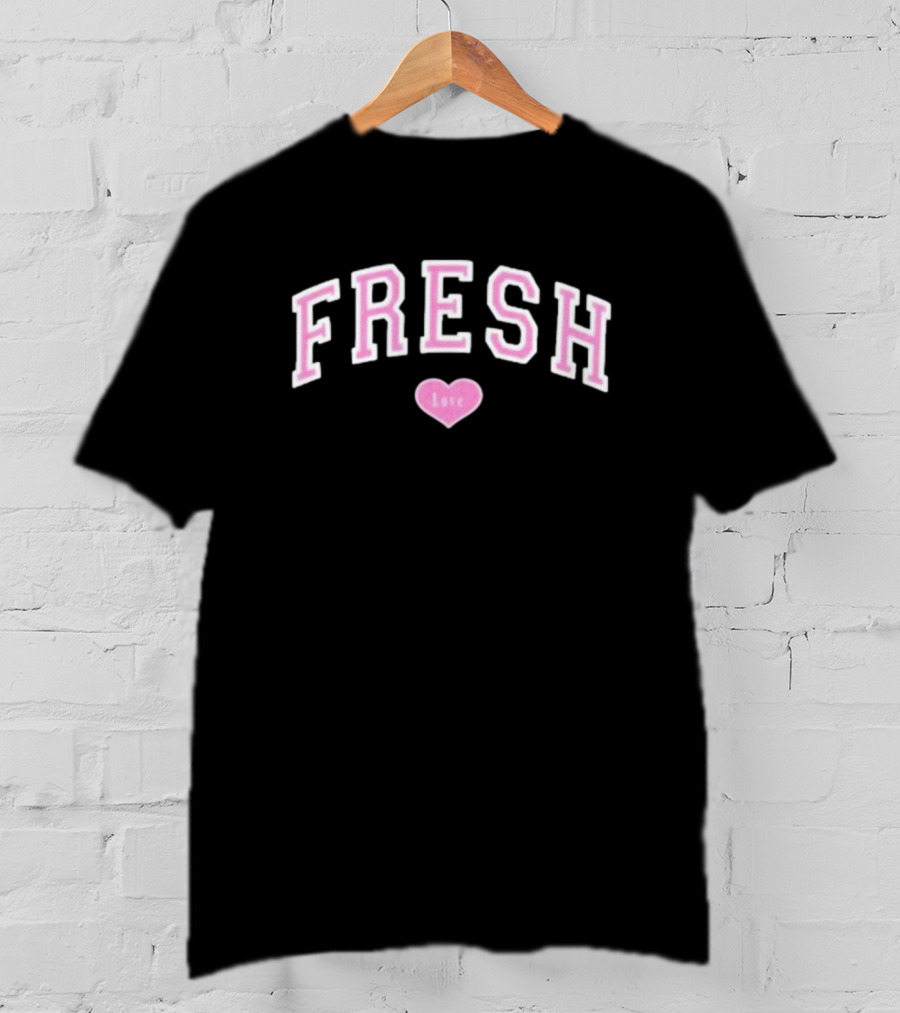Freshlove Purple Varsity Fresh Love Heart T-Shirt
