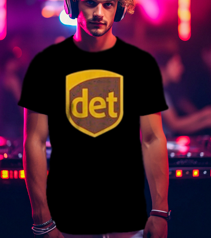 Amon-Ra Wearing Det Saint Brown Football T-Shirt