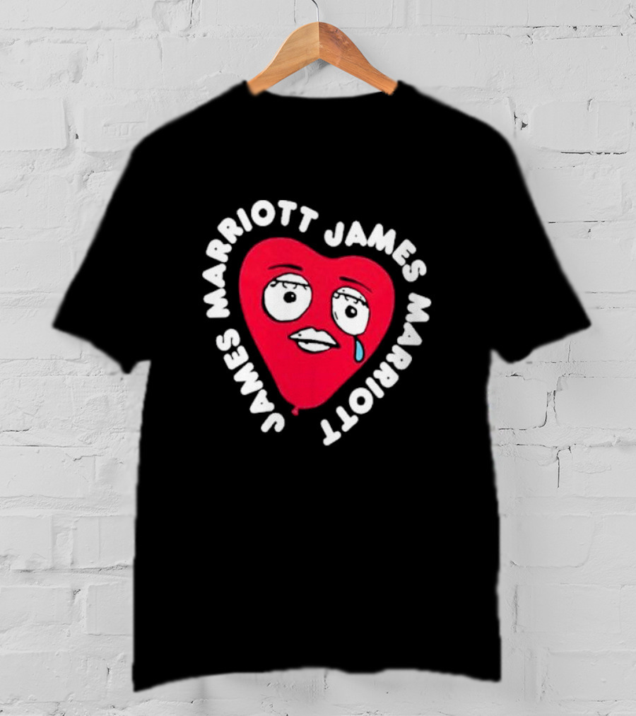 James Marriott Heart Face Are We There Yet T-Shirt