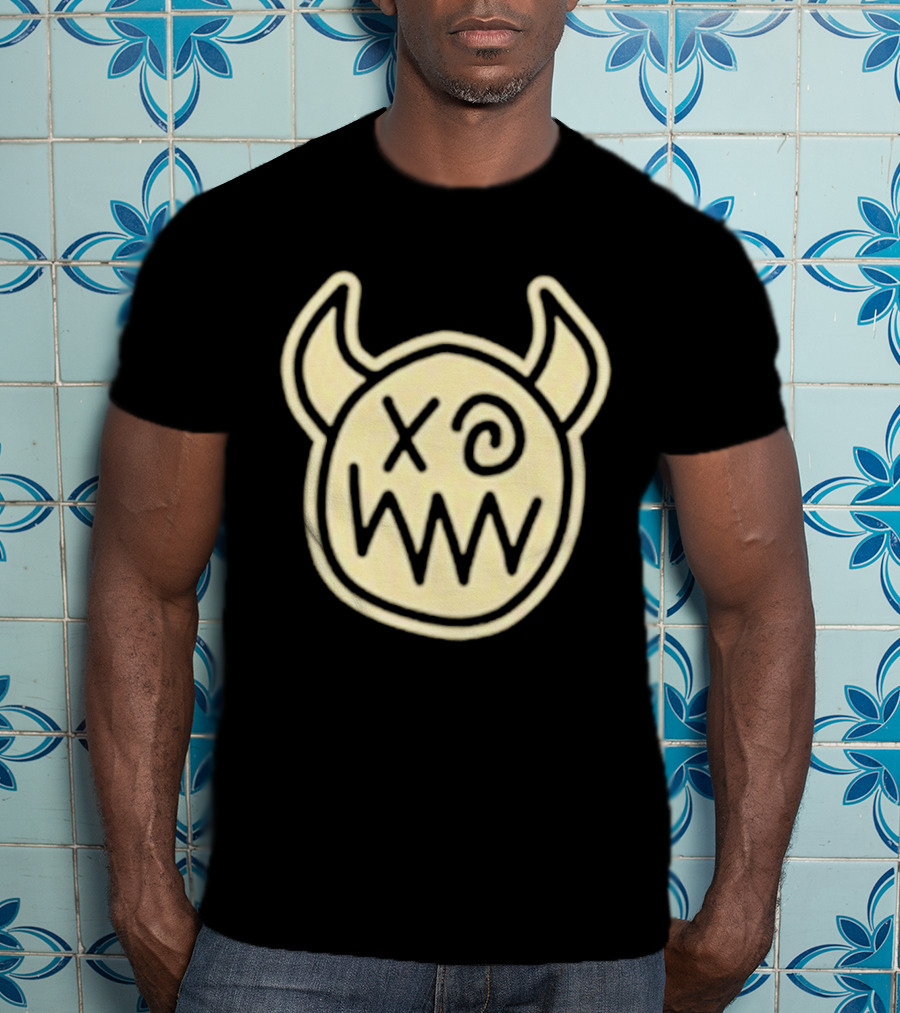 Joey Valence And Brae Double XP Demon Icon With Horns And Crossed Eyes T-Shirt