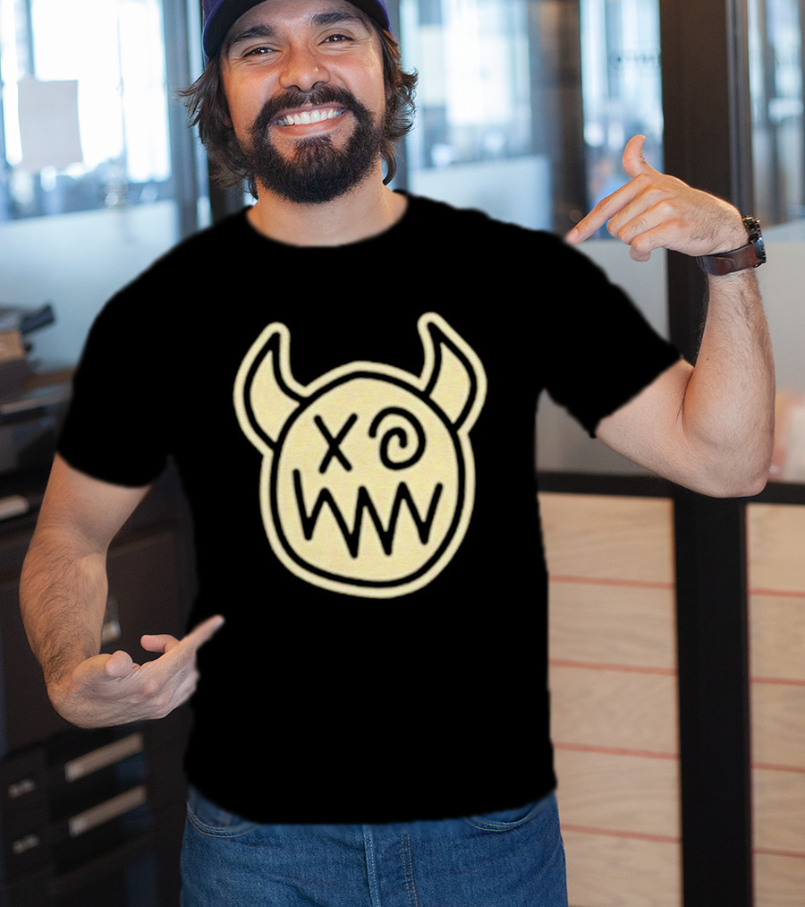Joey Valence And Brae Double XP Demon Icon With Horns And Crossed Eyes T-Shirt