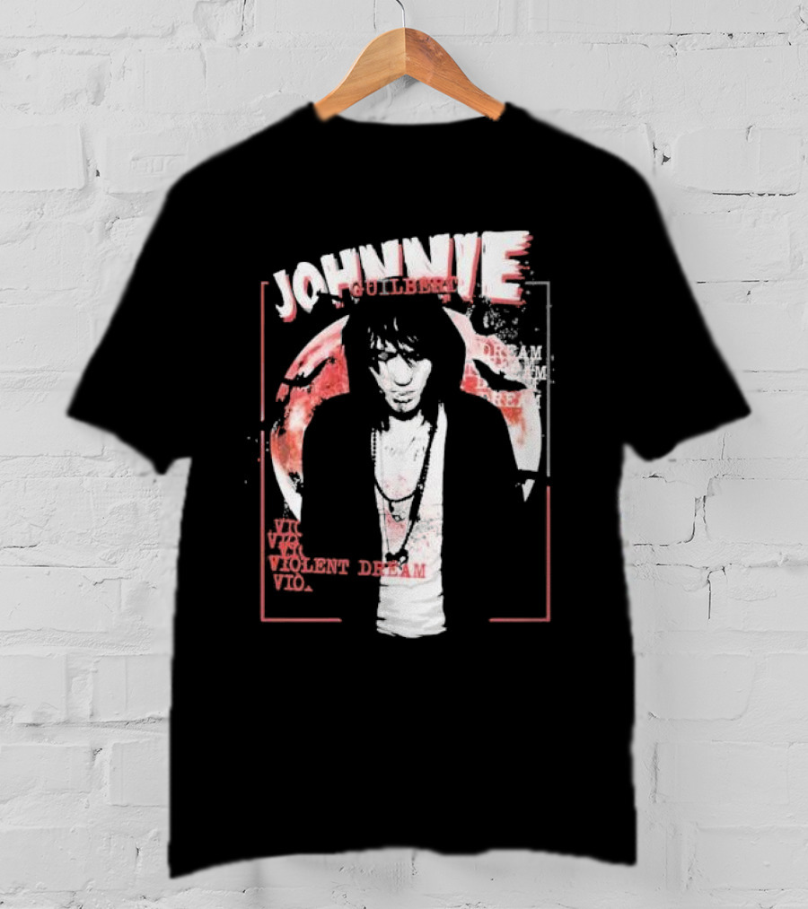 Johnnie Guilbert Moon Background Violent Dream T-Shirt
