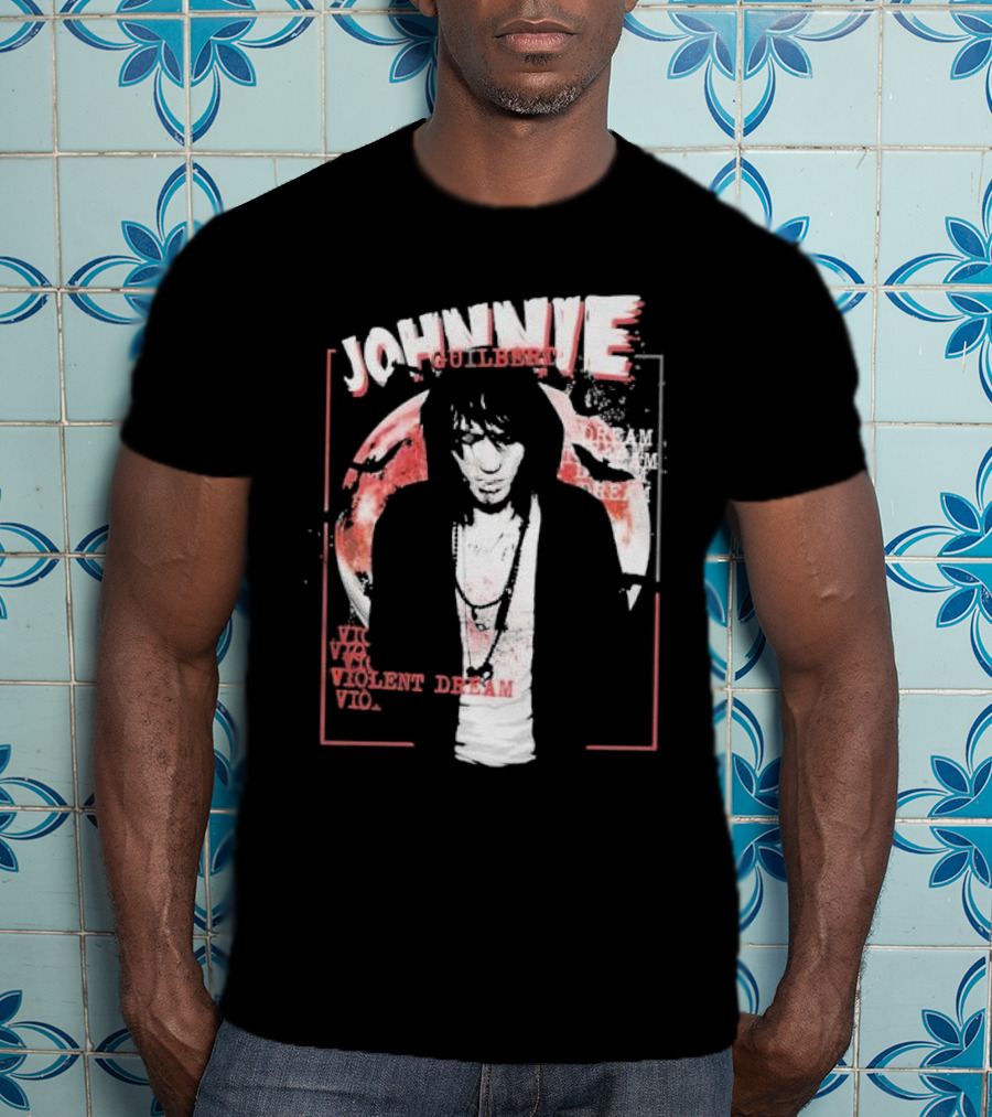 Johnnie Guilbert Moon Background Violent Dream T-Shirt