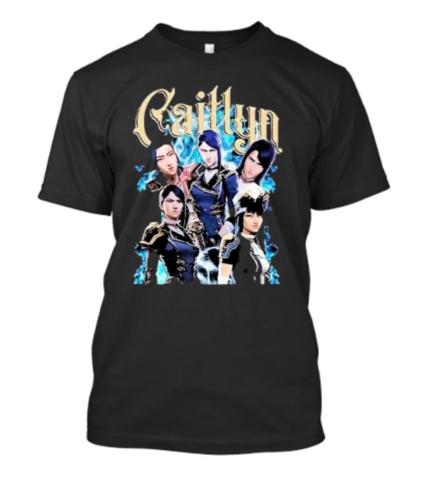 Caitlyn Kiramman League Of Legends Character Montage T-Shirt