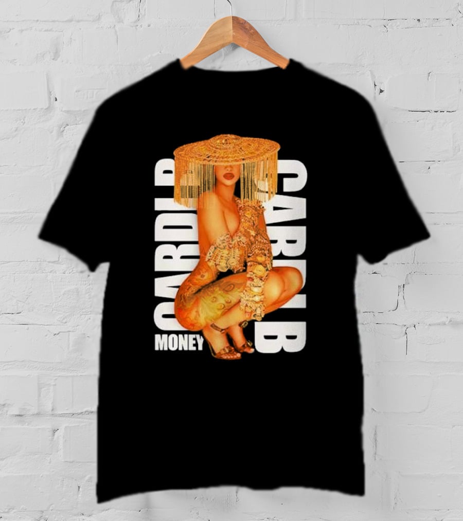 CardI B Money Squat Bold Fashion T-Shirt