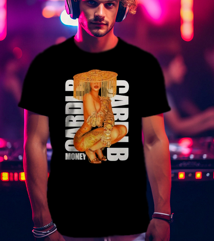 CardI B Money Squat Bold Fashion T-Shirt