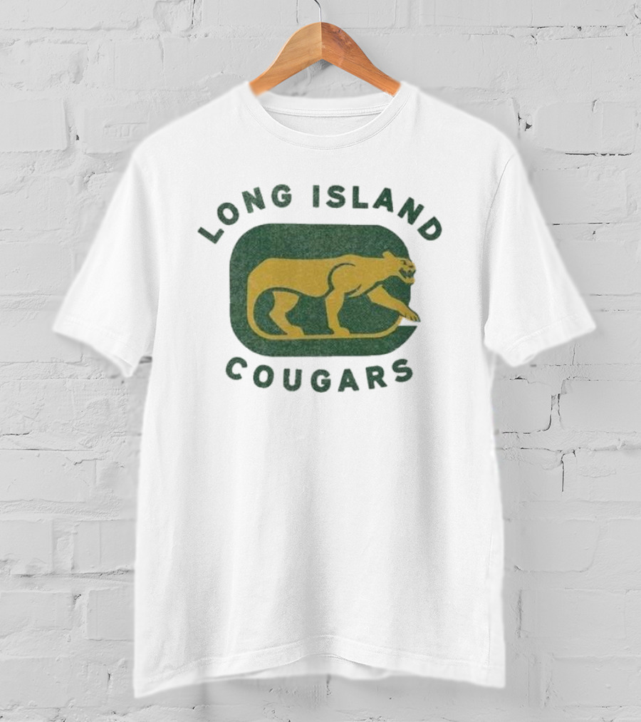 Long Island Cougars New York Hockey Team Iconic T-Shirt