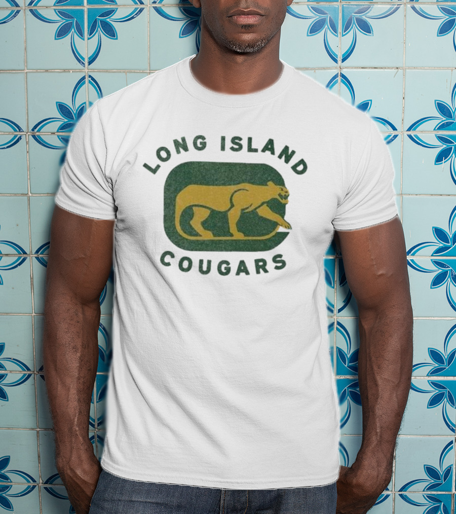 Long Island Cougars New York Hockey Team Iconic T-Shirt