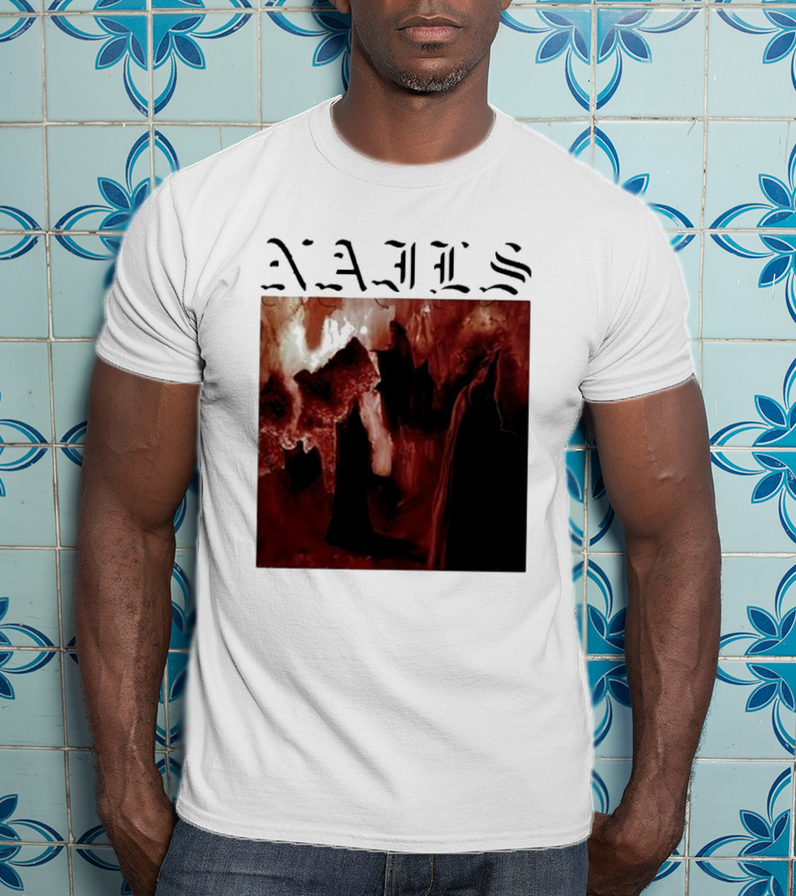 NAILS Abandon All Life Dark Abstract T-Shirt