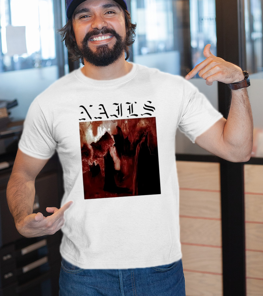 NAILS Abandon All Life Dark Abstract T-Shirt