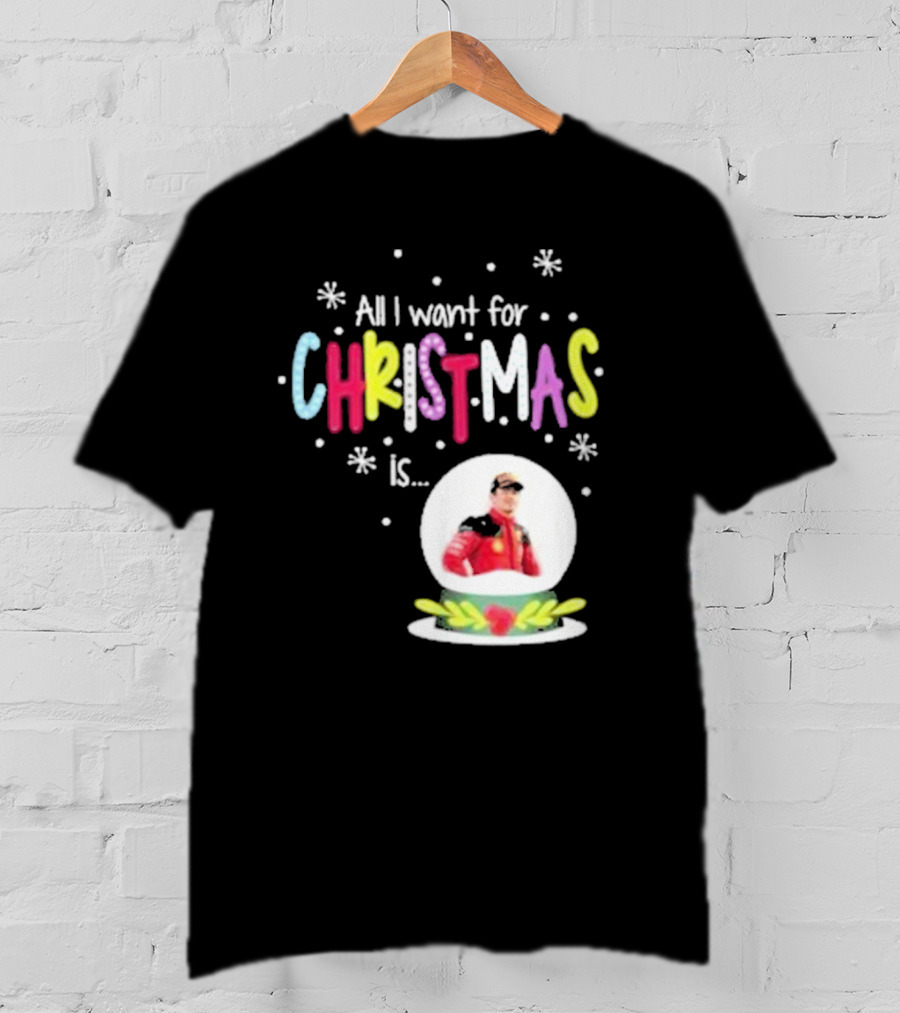 All I Want For Christmas Is Charles Leclerc Snow T-Shirt