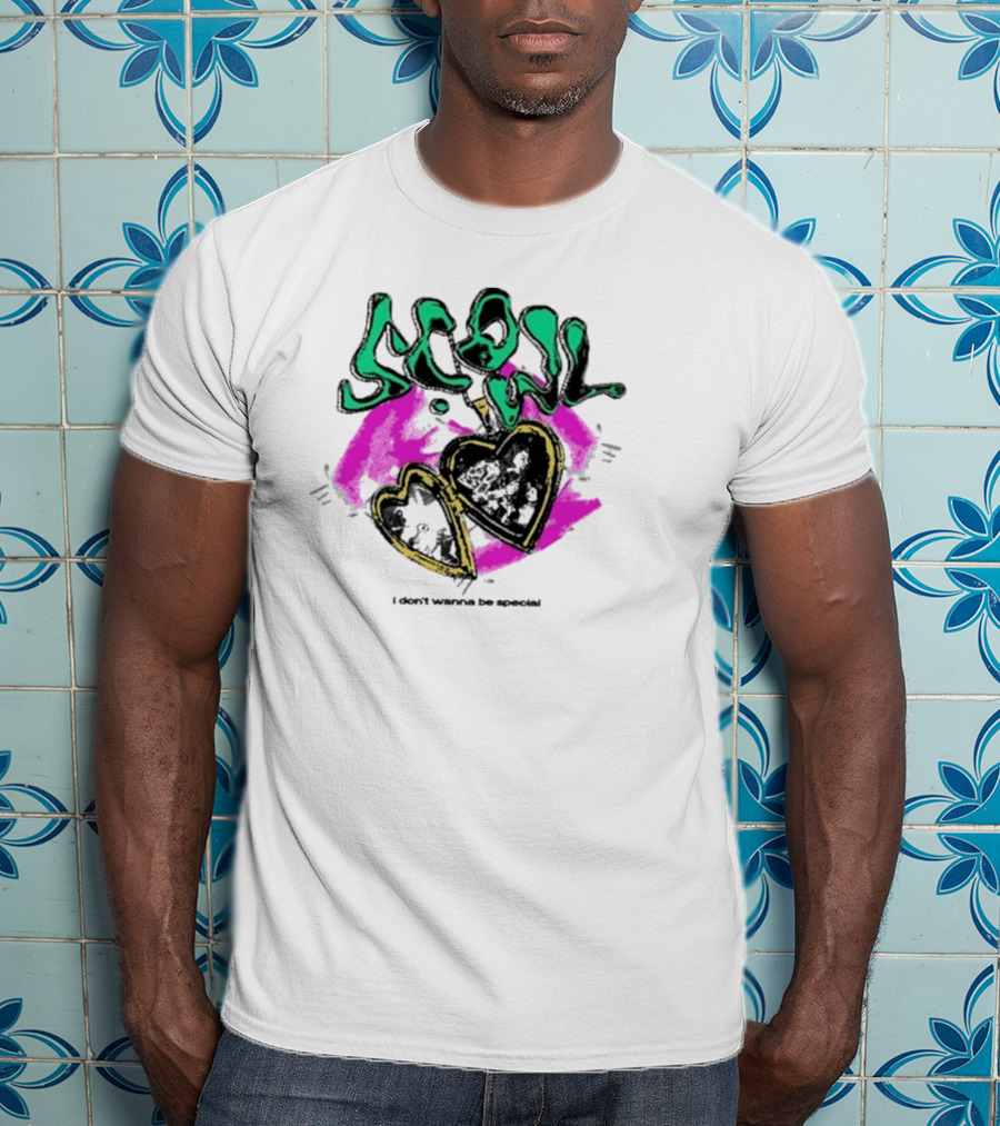 Scowl I Don’t Wanna Be Special Heart Lock T-Shirt
