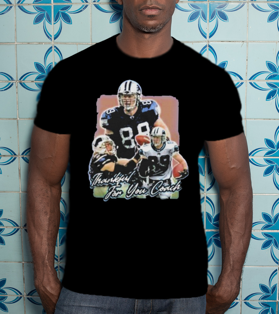 Thankful For You Coach Football Gratitude 89 Detroit T-Shirt