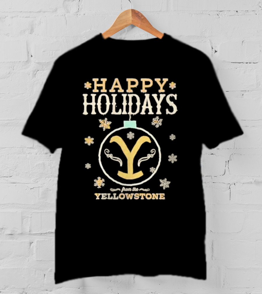 Happy Holidays From The Yellowstone Snowflake Ornament T-Shirt