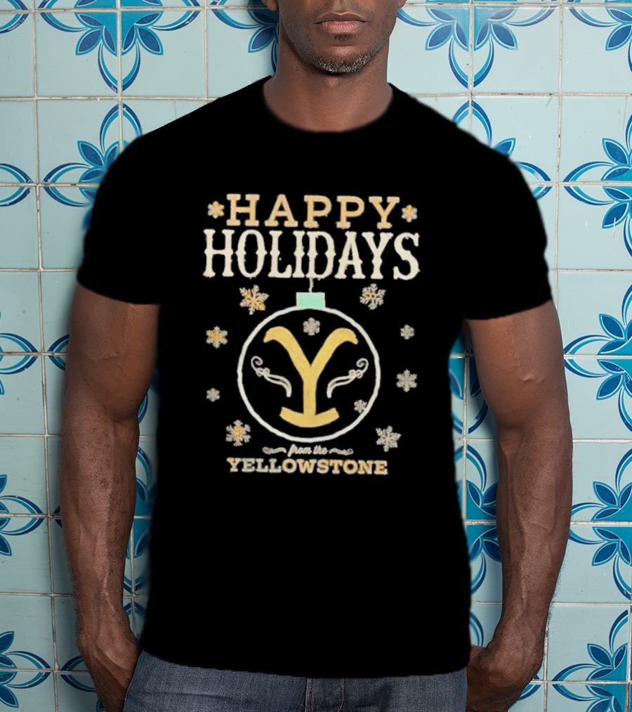 Happy Holidays From The Yellowstone Snowflake Ornament T-Shirt