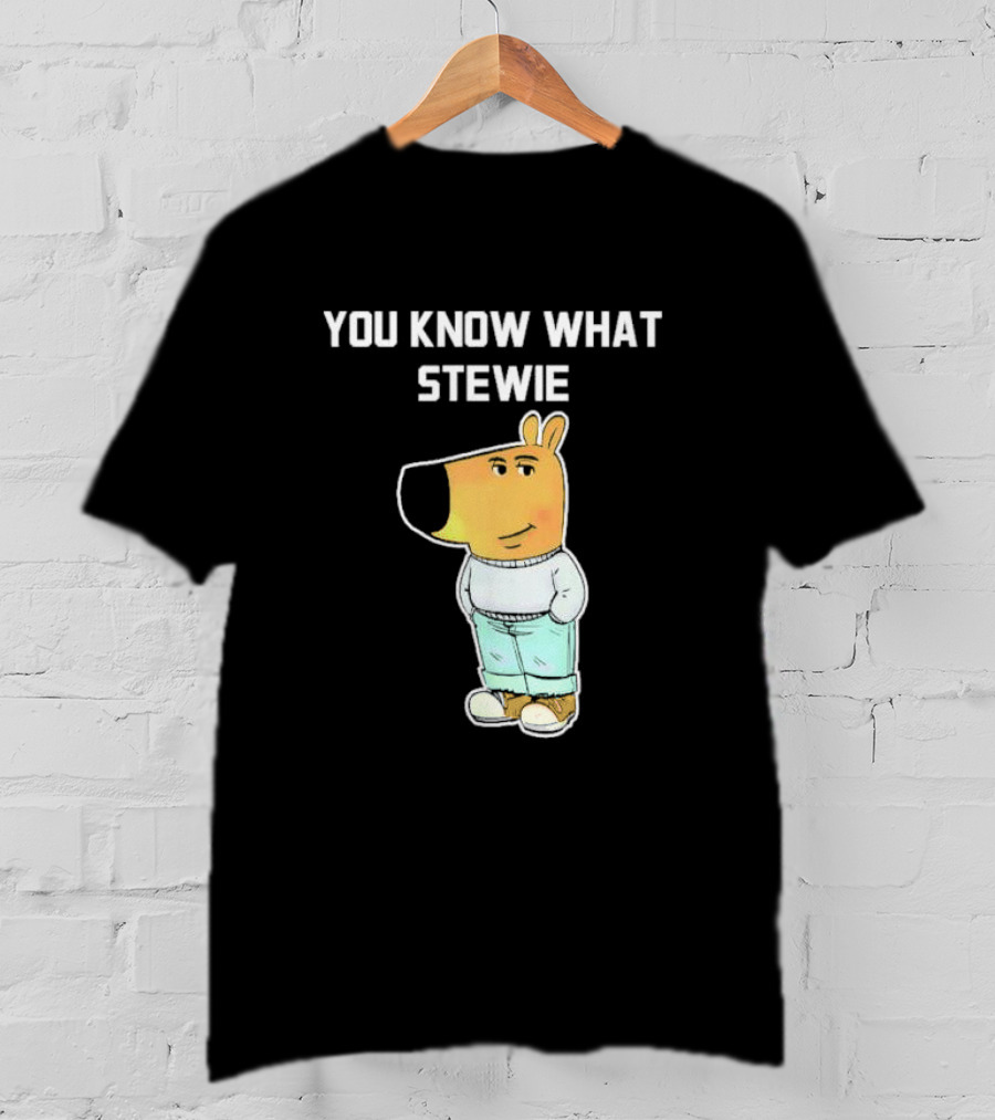 You Know What Stewie Chill Guy Sweater Cartoon T-Shirt