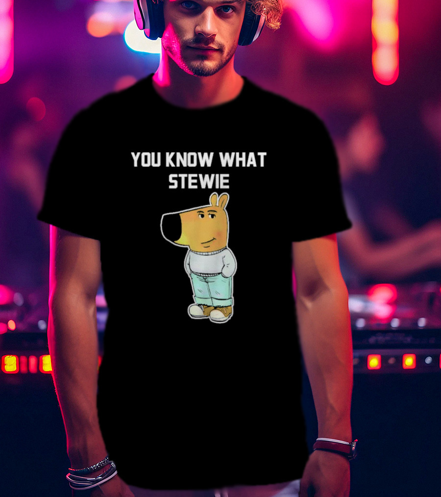 You Know What Stewie Chill Guy Sweater Cartoon T-Shirt
