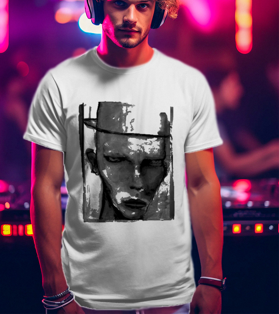 Marilyn Manson One Assassination Under God Monochrome Abstract Face T-Shirt