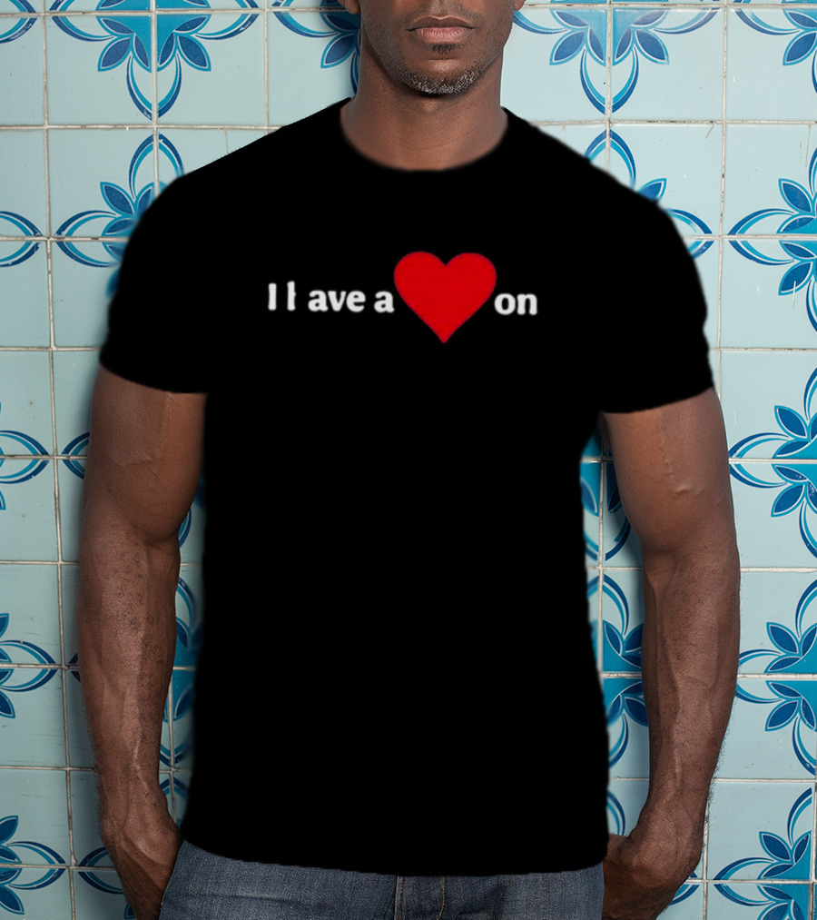 I Love A Heart On T-Shirt
