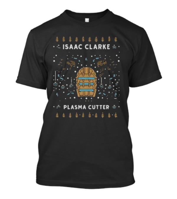 Isaac Clarke Plasma Cutter Ugly Christmas Sweater Sci-Fi Inspired T-Shirt