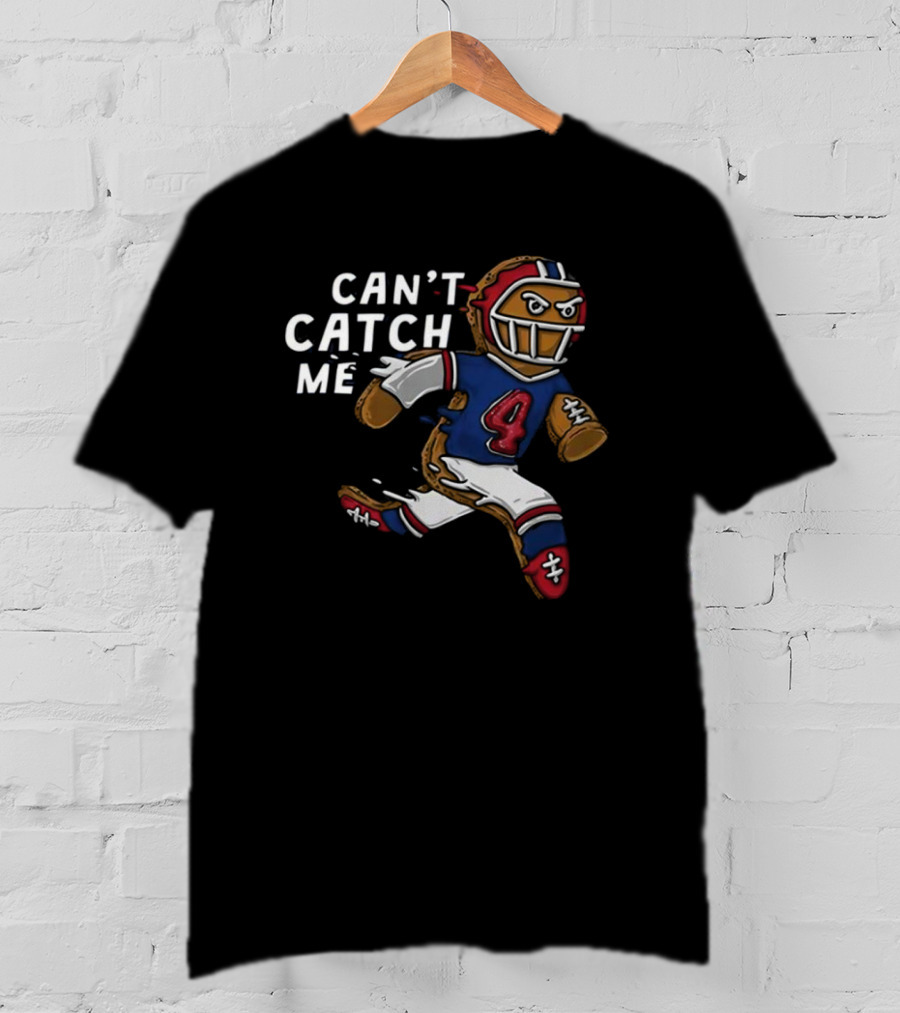 Can’t Catch Me Football Gingerbread Running T-Shirt