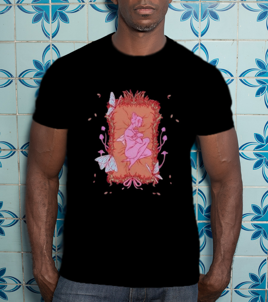 Melanie Martinez Rip Crybaby Reversible Butterfly Pink Figure Pillow T-Shirt