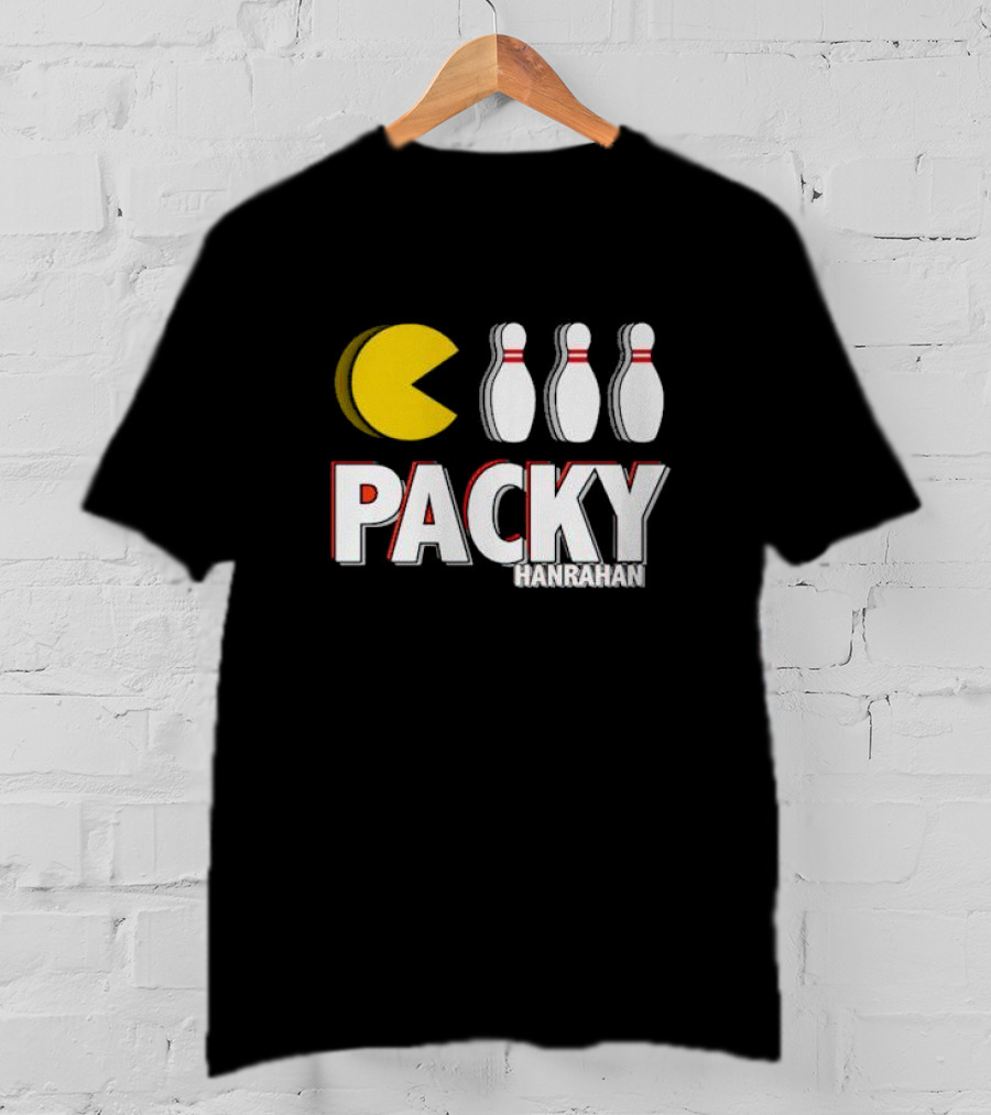 Packy Hanrahan Pac-Man Bowling Pins T-Shirt