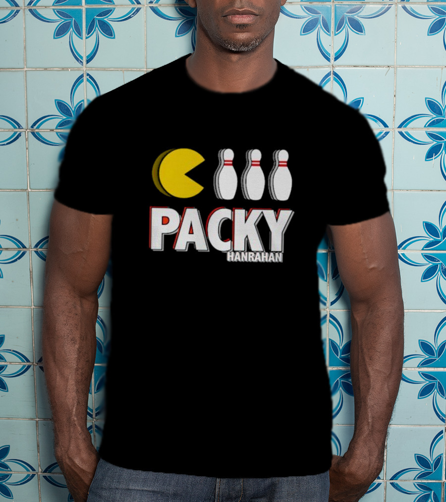 Packy Hanrahan Pac-Man Bowling Pins T-Shirt