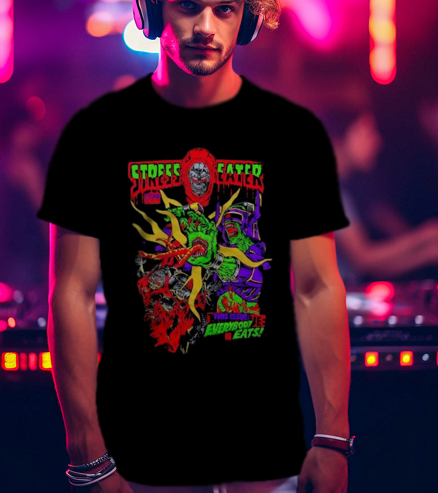 Stress Eater Graphic This Issue Everybody Eats Fierce T-Shirt