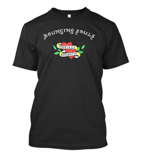 Bouncing Souls Hopeless Romantic Heart And Banner T-Shirt