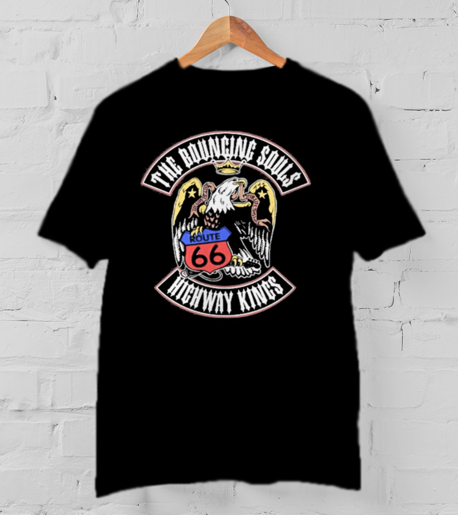 The Bouncing Souls Route 66 Highway Kings Eagle Emblem T-Shirt
