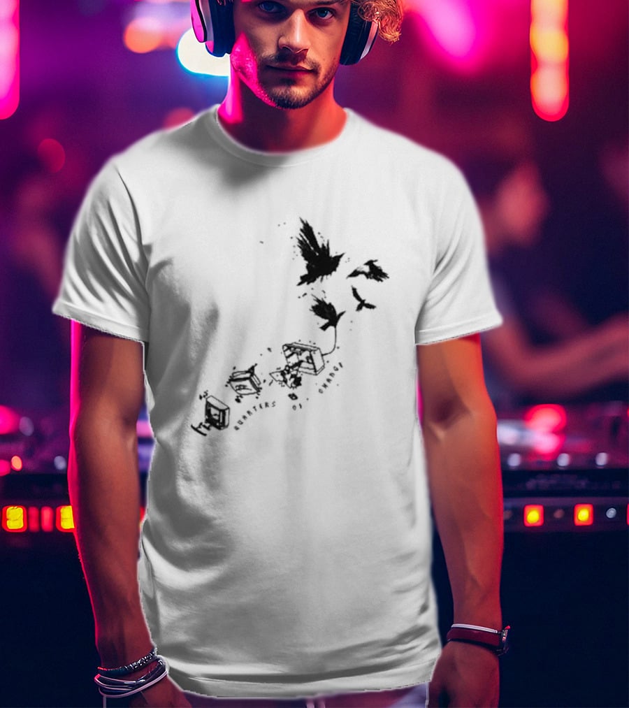 Quarters Of Change Bird With Flying Birds And Vintage Hardware T-Shirt