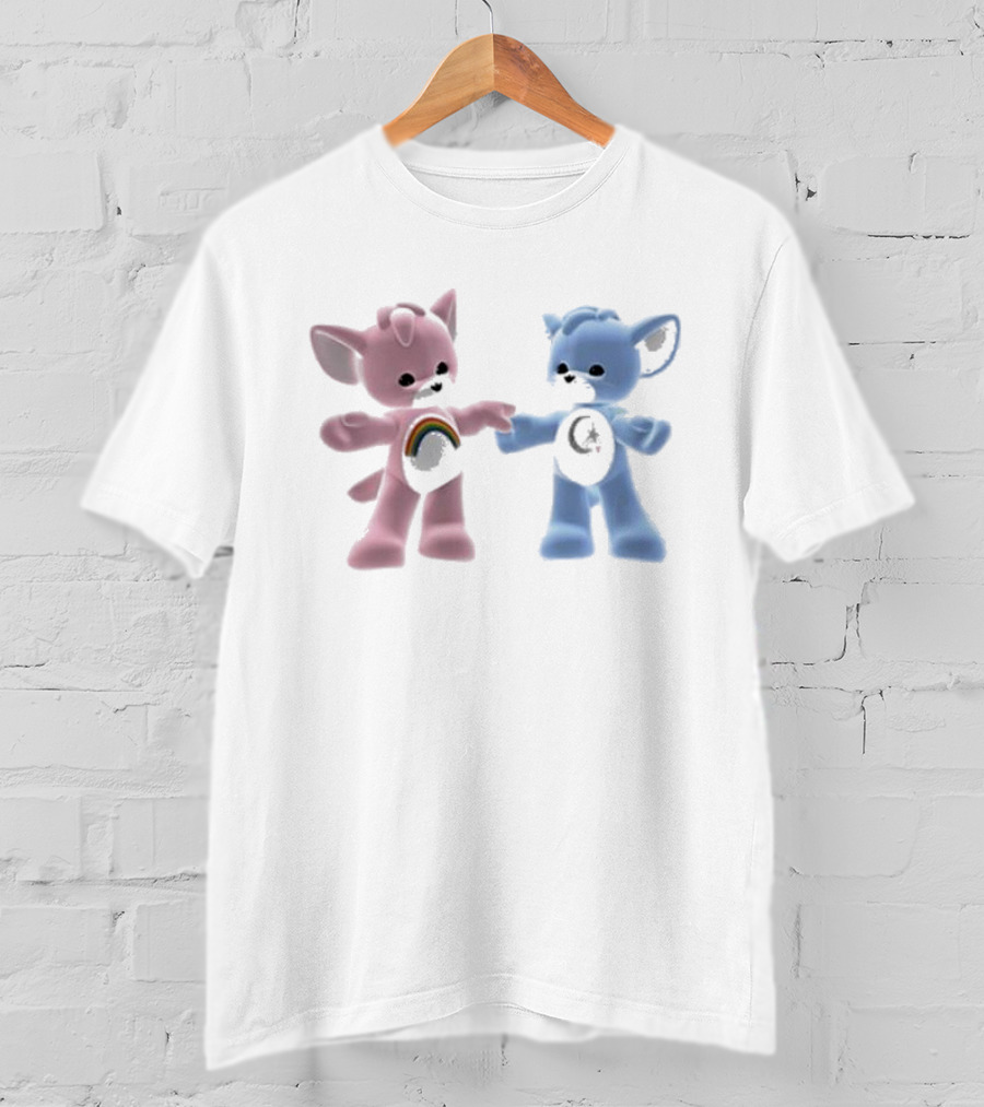 Carebear Rainbow And Moon Friends T-Shirt