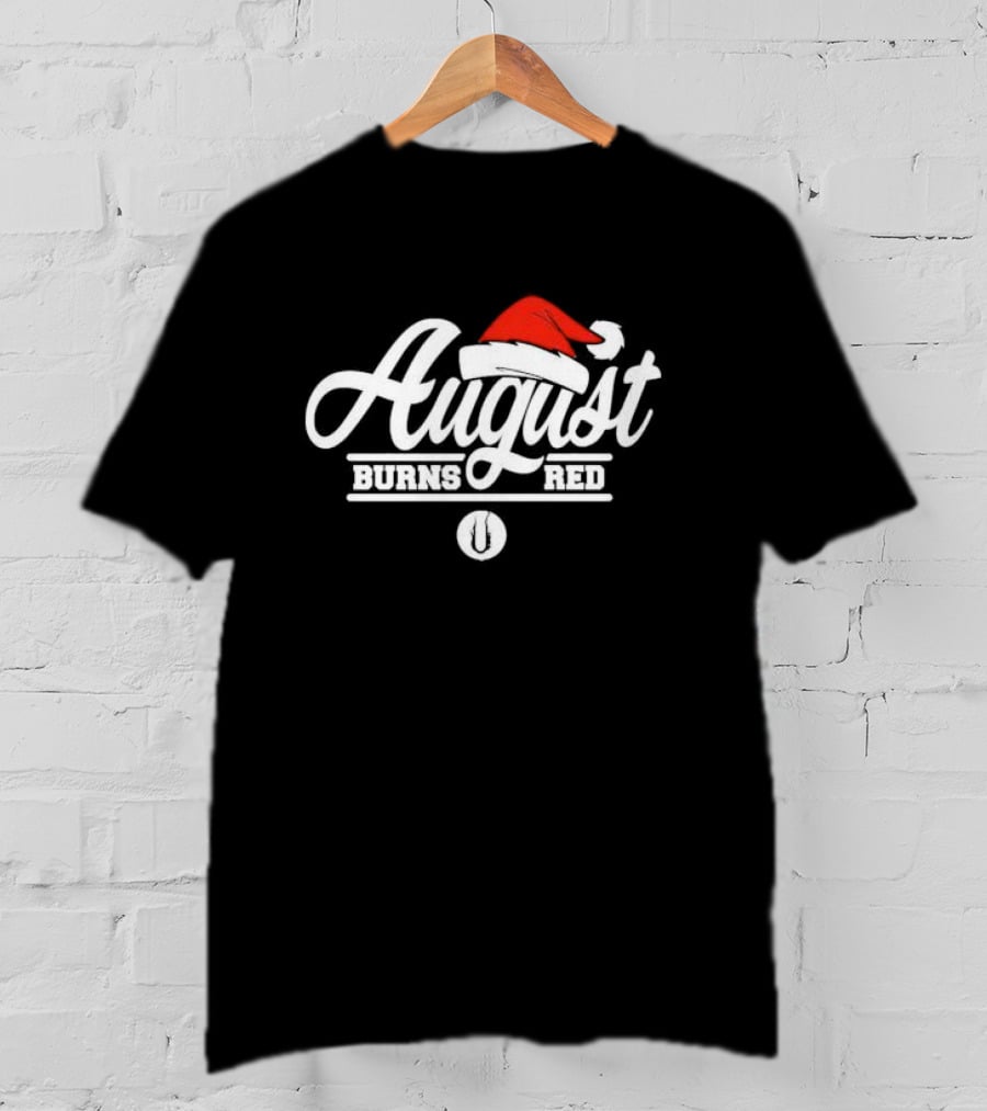 August Burns Red Christmas Santa Hat Branding T-Shirt
