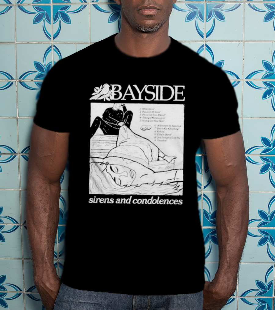 Bayside Sirens And Condolences Album Cover Artwork With Tracklist T-Shirt