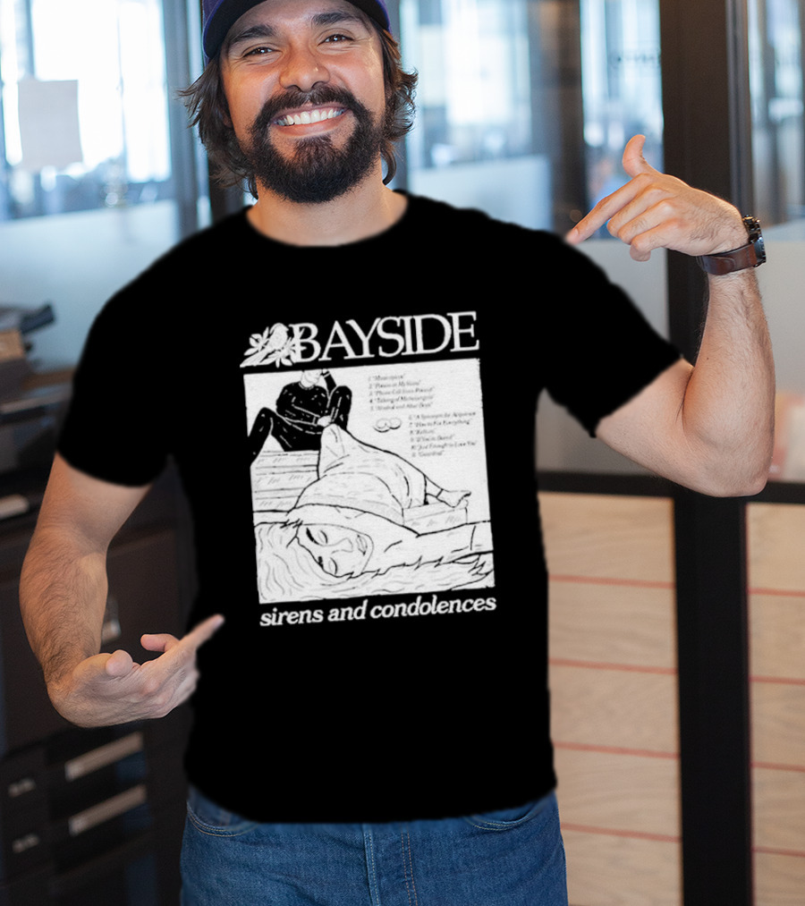 Bayside Sirens And Condolences Album Cover Artwork With Tracklist T-Shirt