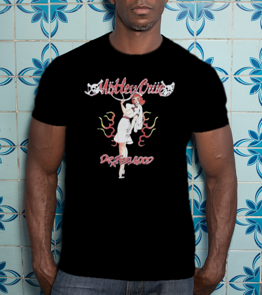 Mötley Crüe Dr. Feelgood Nurse Vintage Aesthetic T-Shirt