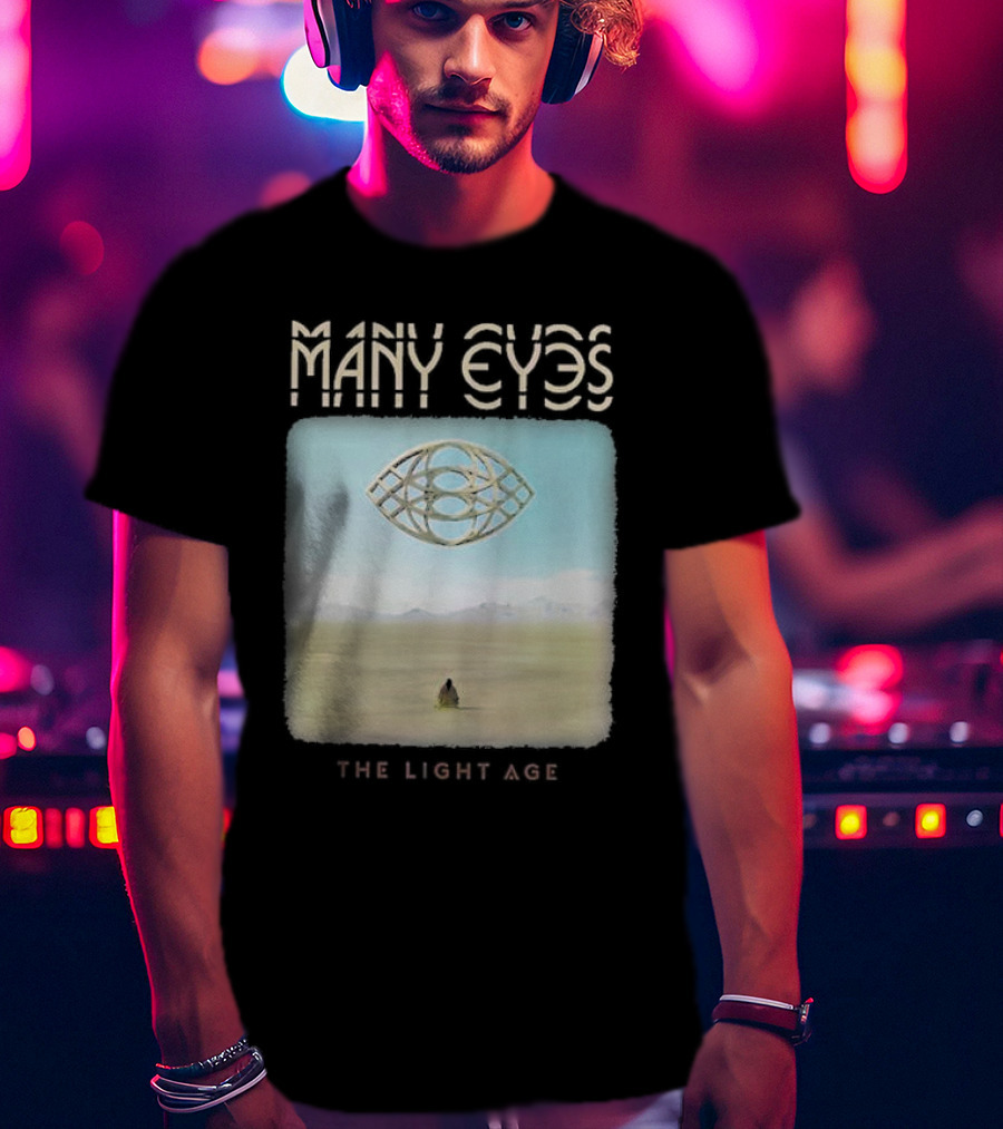 Many Eyes The Light Age Many Eyes Album Cover Desert Scene T-Shirt