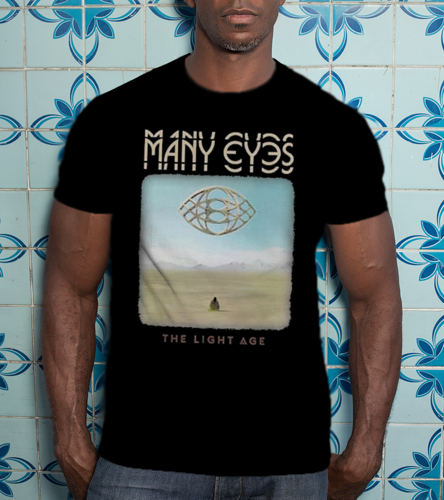 Many Eyes The Light Age Many Eyes Album Cover Desert Scene T-Shirt