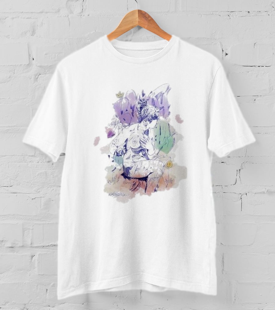 Pichiavo Venus Colorful Graffiti And Sketch Fusion T-Shirt