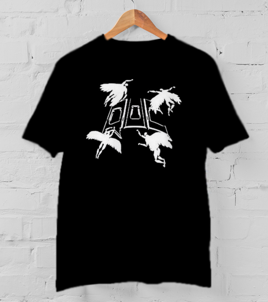 Quarters Of Change Angel OOC Design With Flying Figures T-Shirt